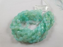 Blue Opal Peruvian Faceted Oval Beads