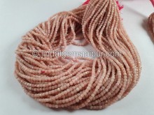 Pink Opal Cut Cube Beads