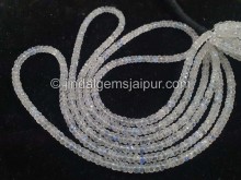 Rainbow Moonstone Faceted Roundelle Beads -- WHRA65