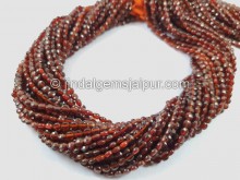 Spessartite Faceted Coin Beads