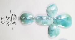 Larimar Rose Cut Slices