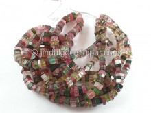 Tourmaline Step Cut Bolt Beads --  TURA531