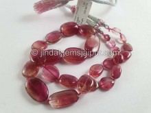 Bi Color Tourmaline Smooth Nuggets Beads