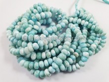 Larimar Far Smooth Roundelle Beads