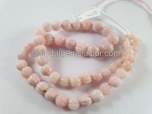 Pink Opal Carving Ball Beads -- POP85