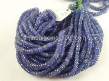Tanzanite Faceted Tyre Beads