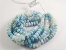 Sky Blue Hackmanite Roundelle Shape Big Beads