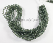 Green Sapphire Faceted Drops Beads