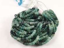 Grandidierite Shaded Big Faceted Roundelle Beads --  GRDRT123