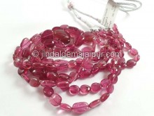 Rubellite Tourmaline Smooth Nuggets Beads