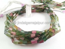 Tourmaline Step Cut Pipe Beads -- TURA526 Tourmaline Step Cut Pipe Beads -- TURA526