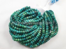Chrysocolla Shaded Faceted Roundelle Beads -- CRCL44