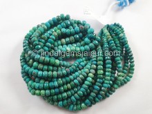 Chrysocolla Shaded Faceted Roundelle Beads