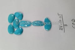 Turquoise Rose Cut Slices -- DETRQ197 Turquoise Rose Cut Slices -- DETRQ197