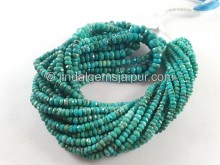 Turquoise Faceted Roundelle Beads -- TRQ243