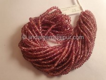 Malaya Garnet Smooth Roundelle Beads -- MLGR3