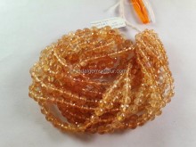 Imperial Topaz Faceted Round Ball Beads -- IMTP36
