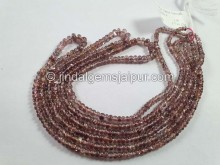 Malaya Garnet Smooth Roundelle Beads -- MLGR1