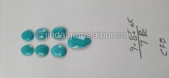 Turquoise Rose Cut Slices -- DETRQ192 Turquoise Rose Cut Slices -- DETRQ192