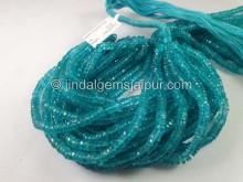 Apatite Faceted Tyre Shape Beads