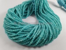 Amazonite Cut Cube Beads