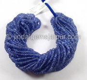 Tanzanite Smooth Roundelle Ponchi Beads