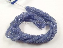 Tanzanite Faceted Roundelle Beads -- TZA123