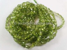 Peridot Faceted Oval Beads