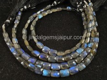 Deep Labradorite Faceted Chicklet Beads