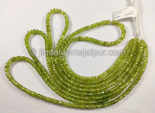 Sphene Faceted Roundelle Shape Beads