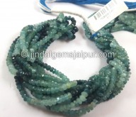 Grandidierite Shaded Faceted Roundelle Beads -- GRDRT82 Grandidierite Shaded Faceted Roundelle Beads -- GRDRT82