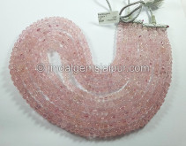 Pink Morganite Pumpkin Shape Beads