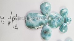 Larimar Rose Cut Slices