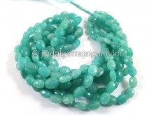 Deep Amazonite Faceted Oval Beads