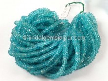 Sky Blue Apatite Big Faceted Roundelle Beads