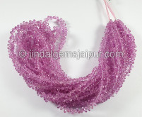 Pink Sapphire Faceted Drops Shape Beads