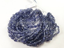 Iolite Faceted Oval Shape Beads
