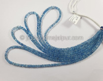 Devil Aquamarine Smooth Roundelle Beads