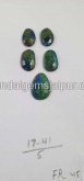 Azurite Malachite Rose Cut Slices