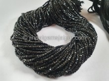 Black Spinel Cut Cube Shape Beads