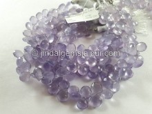 Yttrium Purple Fluorite Faceted Pear Beads -- FLRT39