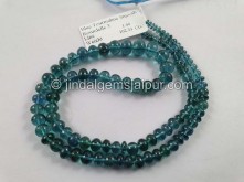 Blue Tourmaline Smooth Roundelle Beads -- TOURBG109