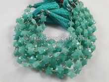 Amazonite Faceted Star Beads