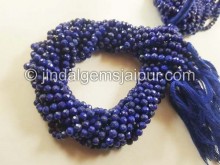 Lapis Faceted Roundelle Shape Beads