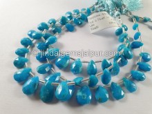 Turquoise Arizona Faceted Pear Beads -- TRQ270 Turquoise Arizona Faceted Pear Beads -- TRQ270