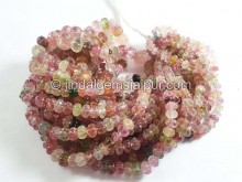 Multi Tourmaline Carved Pumpkin Beads