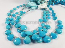 Turquoise Arizona Faceted Heart Shape Beads Turquoise Arizona Faceted Heart Shape Beads