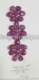 Purple Rhodolite Garnet Rose Cut Slices -- DERHDLT32