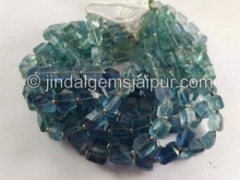 Bluish Green Fluorite Far Faceted Nuggets Beads -- FLRT46 Bluish Green Fluorite Far Faceted Nuggets Beads -- FLRT46