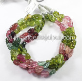 Tourmaline Mughal Cut Nuggets Shape Beads